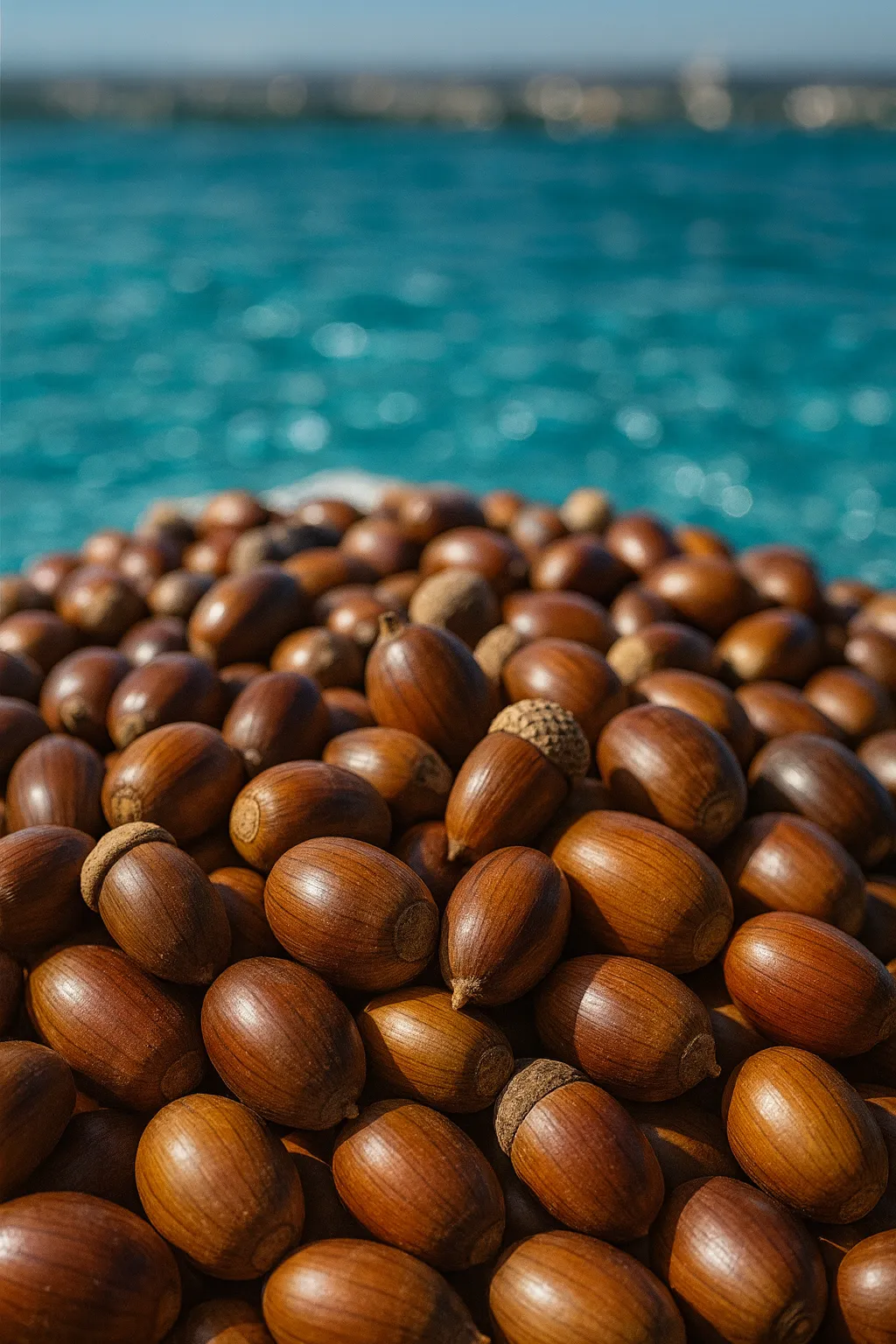 친환경 식품 생산 - 자연에서 온 건강한 도토리 등 천연 식재료